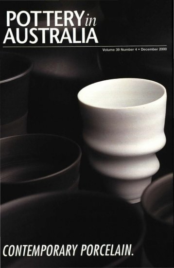 Pottery In Australia Vol 39 No 4 December 2000