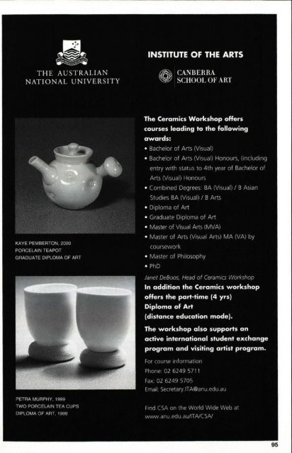 Pottery In Australia Vol 39 No 4 December 2000