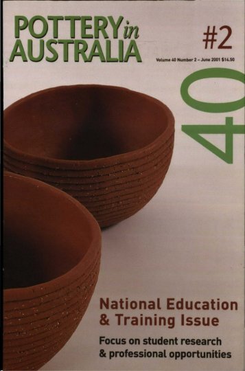Pottery In Australia Vol 40 No 2 June 2001