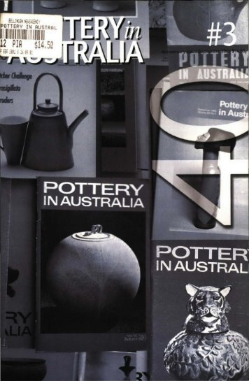 Pottery In Australia Vol 40 No 3 September 2001