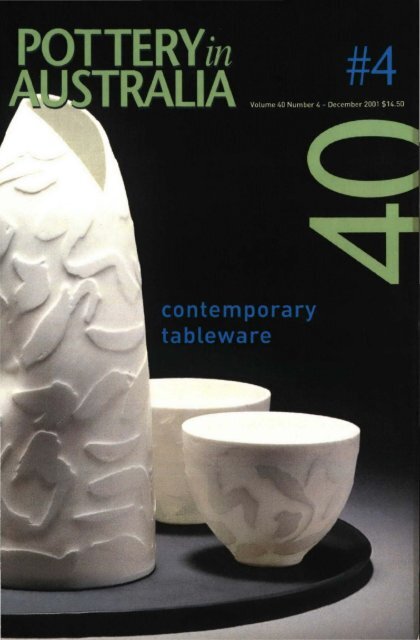 Pottery In Australia Vol 40 No 4 December 2001