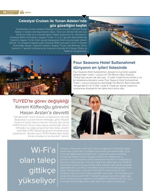 HOTEL RESTAURANT  MAGAZINE AĞUSTOS 2017 SAYISI