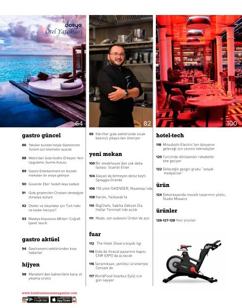 HOTEL RESTAURANT  MAGAZINE AĞUSTOS 2017 SAYISI