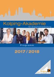 Kolping-Akademie München Programm 2017 2018