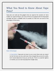 What You Need to Know About Vape Pens?