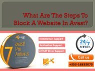 What Are The Steps To Block A Website In Avast