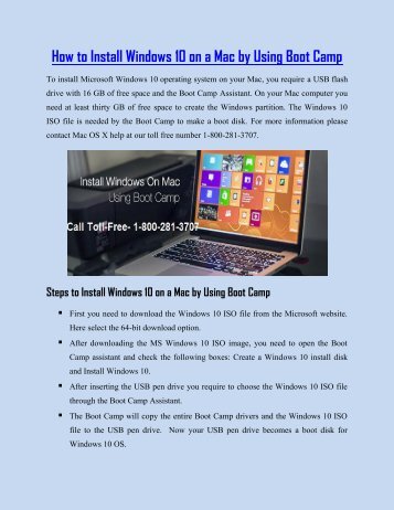 Install Windows 10 on a Mac by Using Boot Camp