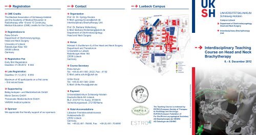 Interdisciplinary Teaching Course On Head And Neck Brachytherapy