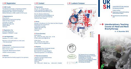 Interdisciplinary Teaching Course on Head and Neck Brachytherapy