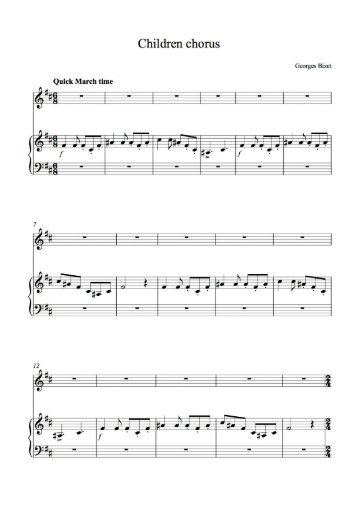 Children's Chorus Score
