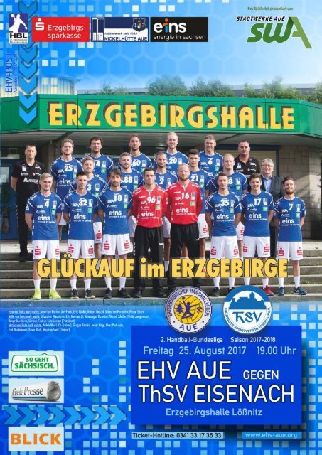 EHV-POST: EHV Aue gegen ThSV Eisenach