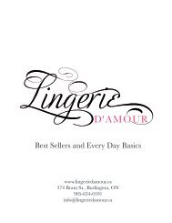 lingerie damour basics look book