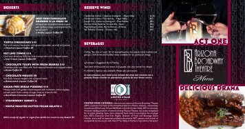 ABT Playbill Menu Hands on a Hard Body PRINT PDF