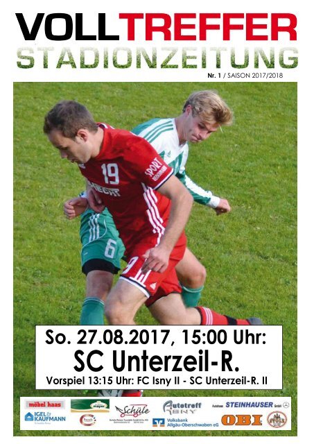 1. Ausgabe Stadionzeitung 2017/18