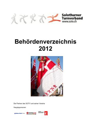 Behördenverzeichnis 2012 - SOTV Solothurner Turnverband
