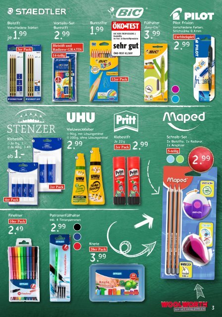 Woolworth Wochenprospekt Schule KW 35