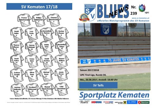 Blues News 239: SV Kematen vs. SV Telfs