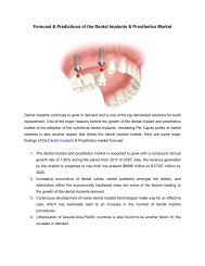 Forecast & Predictions of the Dental Implants & Prosthetics Market