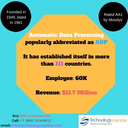 ADP streamline customer list