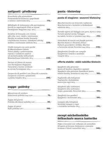 Menu - Zari Rijen 2017 CZ