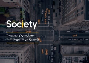 Process Overview: Full Executive Search (Society Europe)