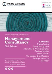 Inside Careers Guide to Management Consultancy
