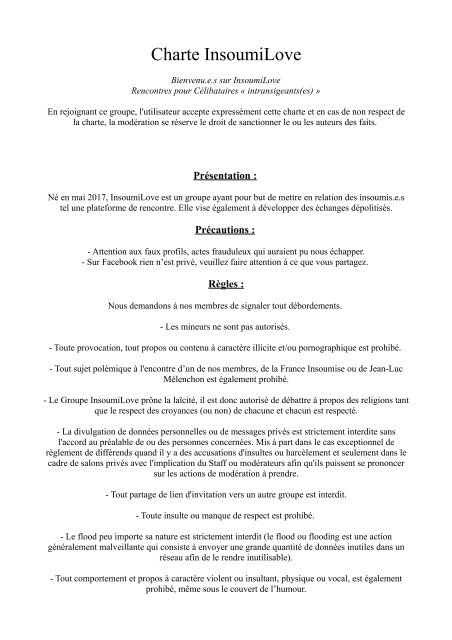 Charte France Insoumise