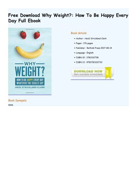 Diets & Healthy Eating Free Ebook