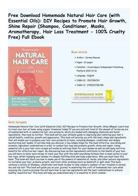 Hair Loss Free Ebook