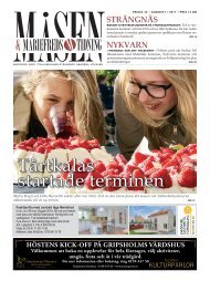 Vrfruberga-Hrad, Anskningsker samt hos Mariefreds Tidning/Msen, Mariefred. 18 brjar 1 oktober, 11.15 Frsta dejten. 11.45 Hjrtats MT/Msen by Masen Mariefred - issuu