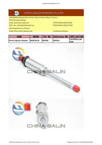 CATERPILLAR 8N7005 Injectors