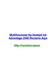 MULTIFUNCIONAL HP DESKJET INK ADVANTAGE 2546 RECLAME AQUI