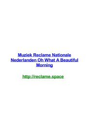 MUZIEK RECLAME NATIONALE NEDERLANDEN OH WHAT A BEAUTIFUL MORNING