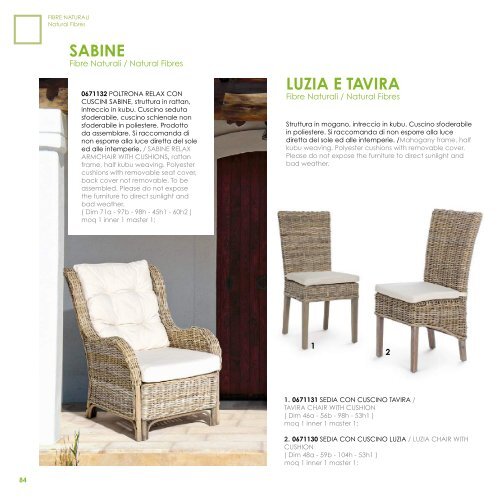 Catalogo Nº1 de Muebles de Exterior