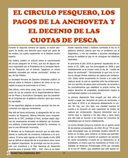 REVISTA PESCA SETIEMBRE 2017