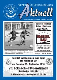 VfLAktuell_04_10/11 - VfL Ecknach