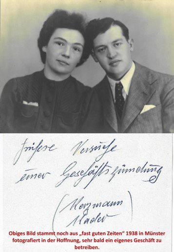Krieg vereitelte dauernd Geschäftsgründung von Hans und Franziska Löhrer