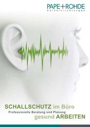 Akustik-Elemente zum Schallschutz im Büro