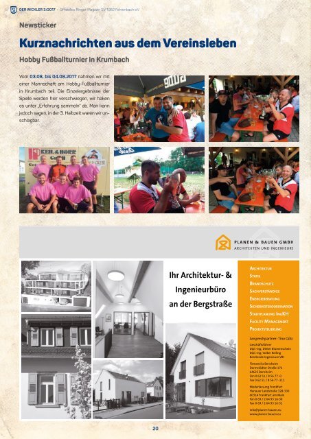 Vereinsmagazin - Der Wickler 3. Ausgabe 2017