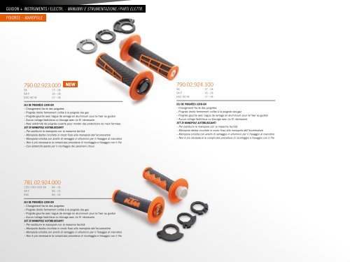 Catalogo KTM PowerParts Off Road 2018 - Italiano