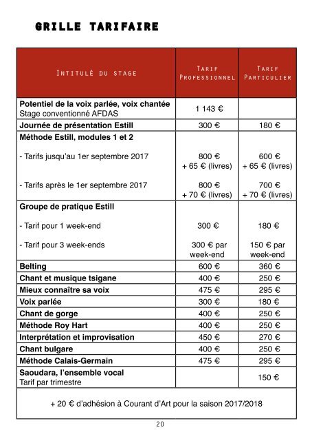 Plaquette de formations 2017-2018