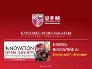 UPM Design and Construction Innovation for Commercialisation