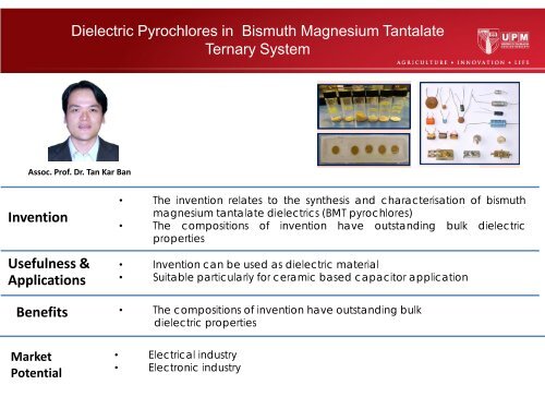 UPM Engineering Technology for Commercialisation