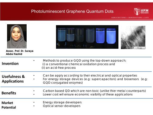 UPM Engineering Technology for Commercialisation