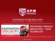 UPM Food Technology for Commercialisation