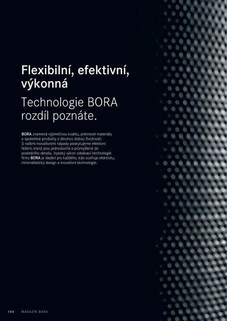 BORA Magazin – Tschechisch