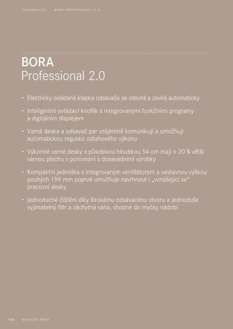 BORA Magazin – Tschechisch