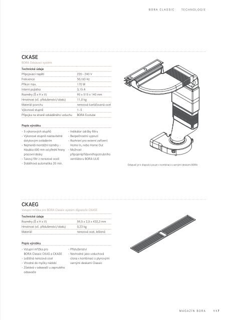 BORA Magazin – Tschechisch