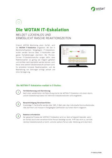 WOTAN IT Eskalation -  Erkannt rasch und meldet