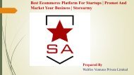 Best Ecommerce Platform For Startups - Storearmy